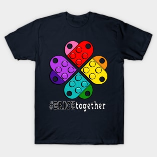 Brick Together Flower Power Supporting Pride T-Shirt